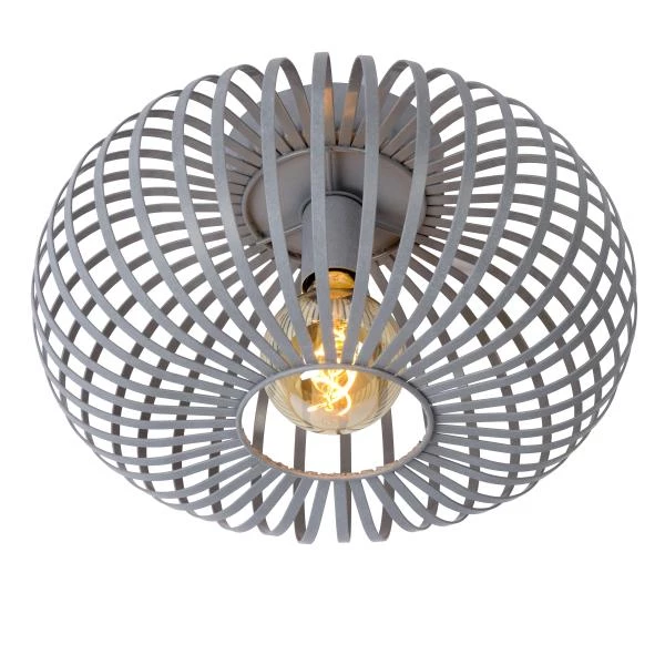 Lucide MANUELA - Lámpara de techo - Ø 39,5 cm - 1xE27 - Gris - detalle 1